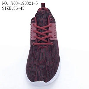 Latest design fashion mesh upper breathable casual men sport  running shoes