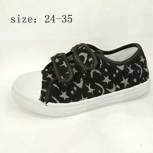High Quality Magic Tape Children injection Casual Canvas Shoes