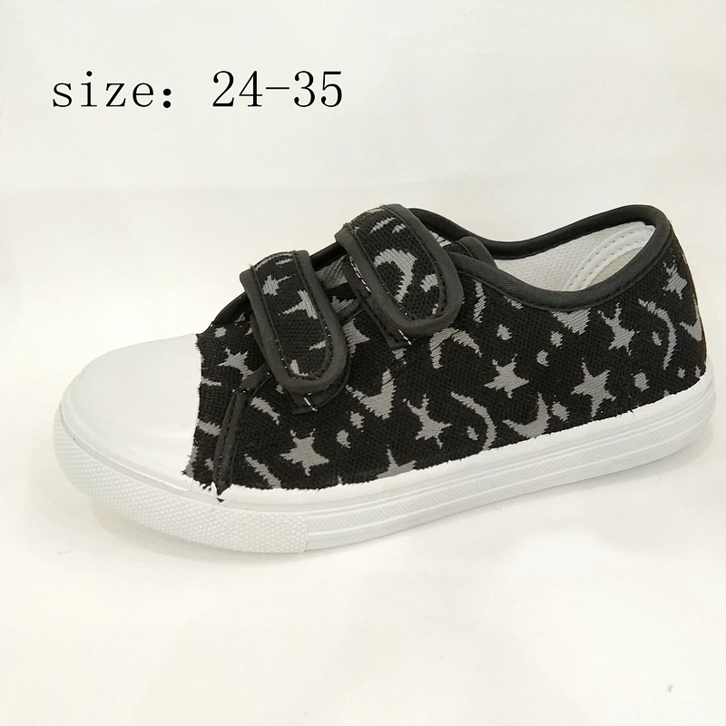 High Quality Magic Tape Children injection Casual Canvas Shoes