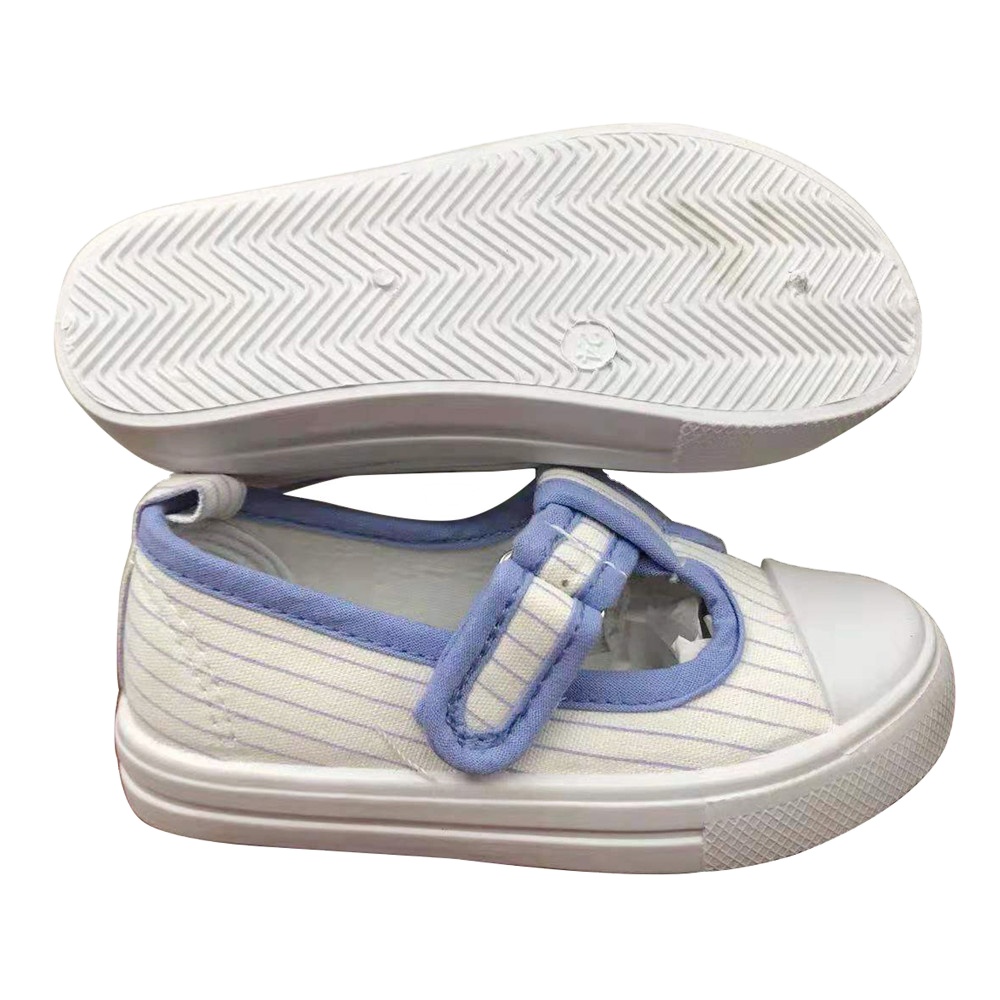 Factory OEM cheap Customize New Custom Children Injection Students School Shoes Casual Canvas Shoes with Magic Tape