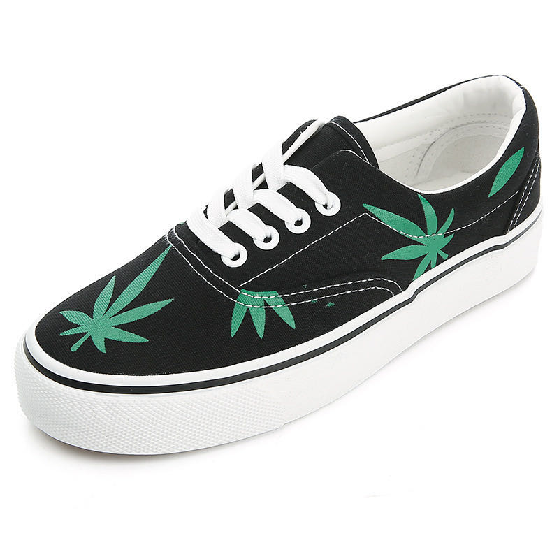 Women Canvas Shoes Freehand Sketching canvas trendy shoes Simple School Casual shoes