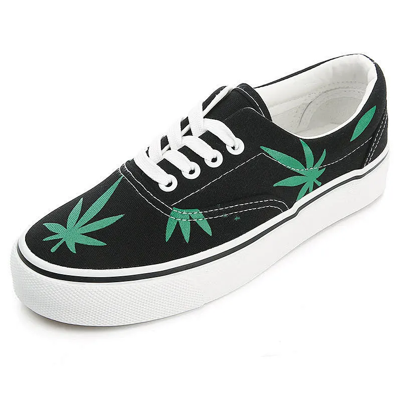 Women Canvas Shoes Freehand Sketching canvas trendy shoes Simple School Casual shoes