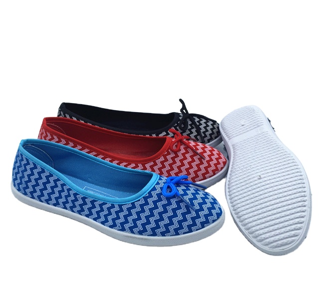 Cheap price injection ladies injection casual flat dress canvas shoes custom shoes