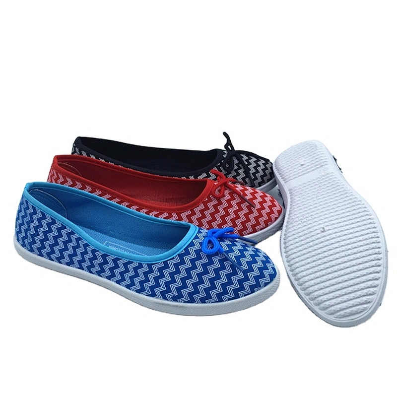 Cheap price injection ladies injection casual flat dress canvas shoes custom shoes