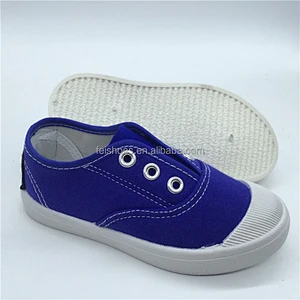 Newest fashion lace up children casual flat canvas shoes