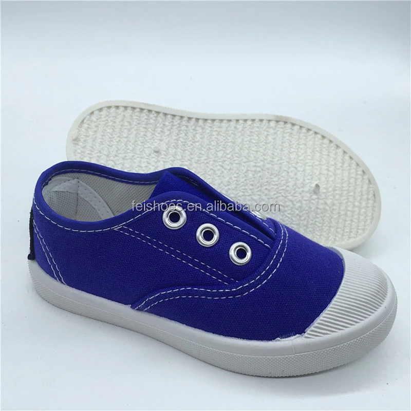 Newest fashion lace up children casual flat canvas shoes