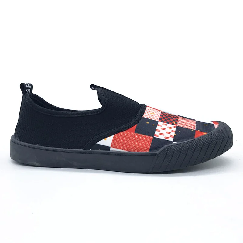 Factory customized Classic Fashion Style Men Casual Injection  Flat Canvas Shoe with Customized with good price custom shoes