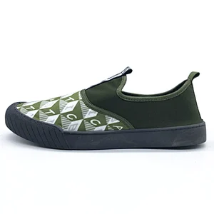 Hot Sale Cheap Men Flat Injection Casual Canvas Shoes with Customized