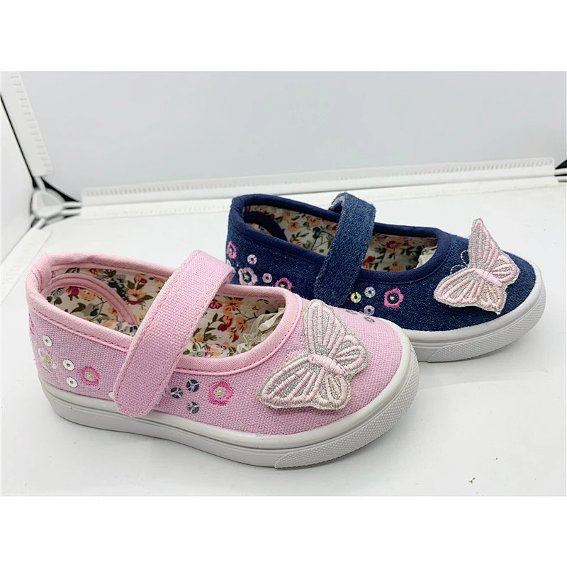 New Style Custom Kids Slip on Injection Casual Canvas Shoes
