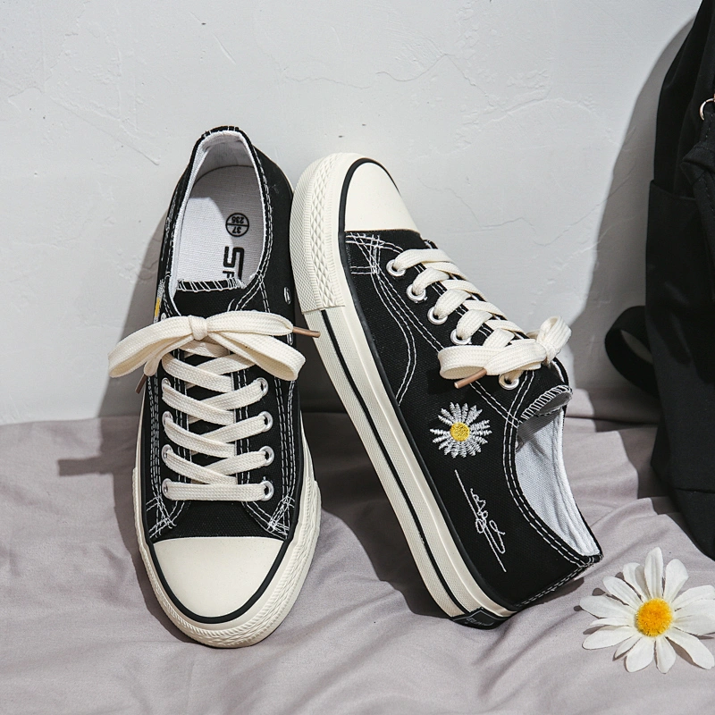 Ladies Casual Canvas Shoes Women Vulcanized Sneakers