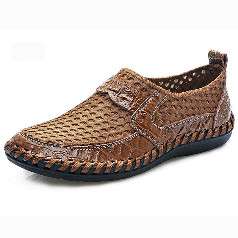 Plus Size Summer Men Slip on Mesh Casual Walking Shoes