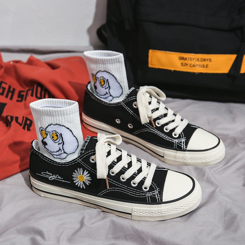 Ladies Casual Canvas Shoes Women Vulcanized Sneakers