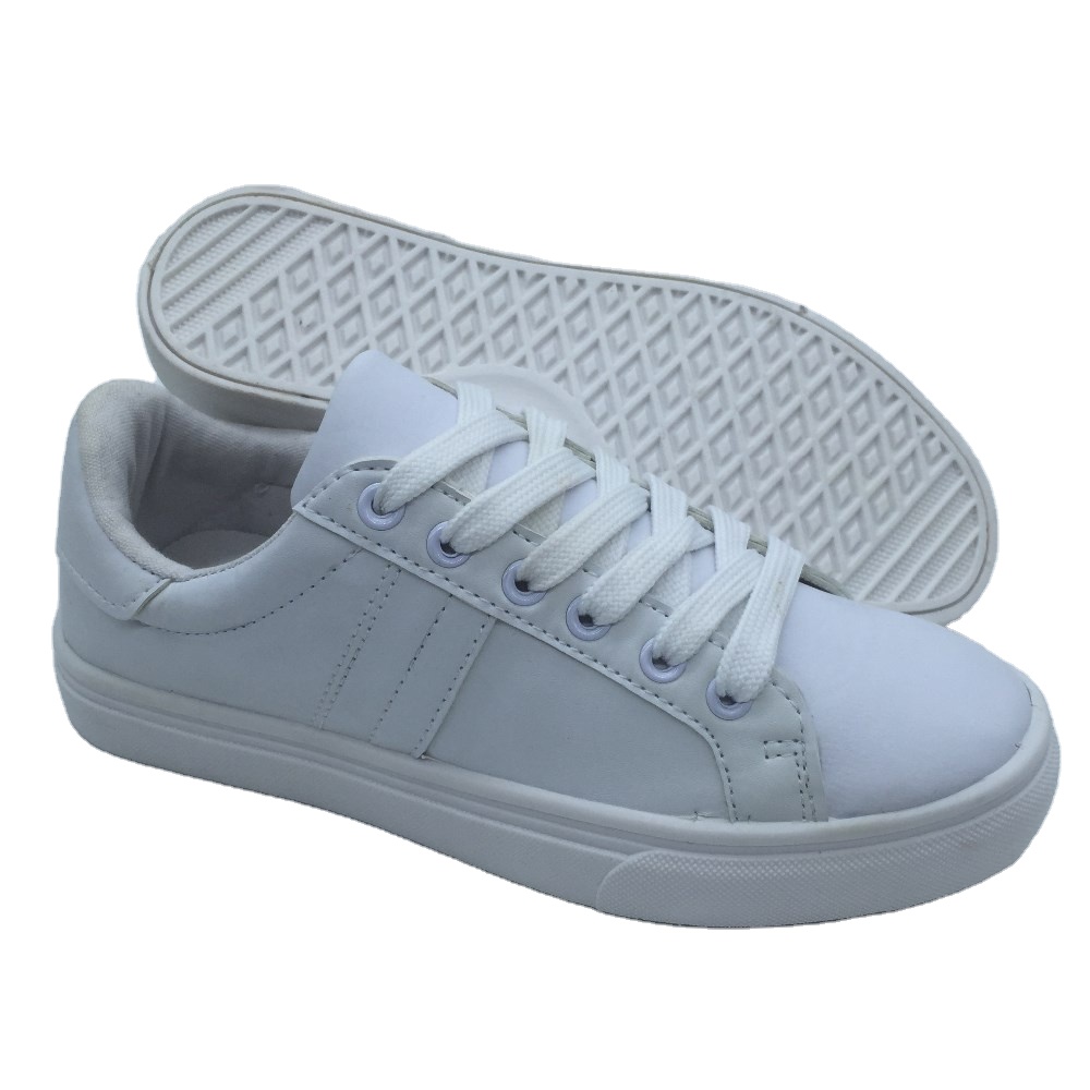 Customized Women Injection Shoes Flat Lace up Sneakers Casual Shoes