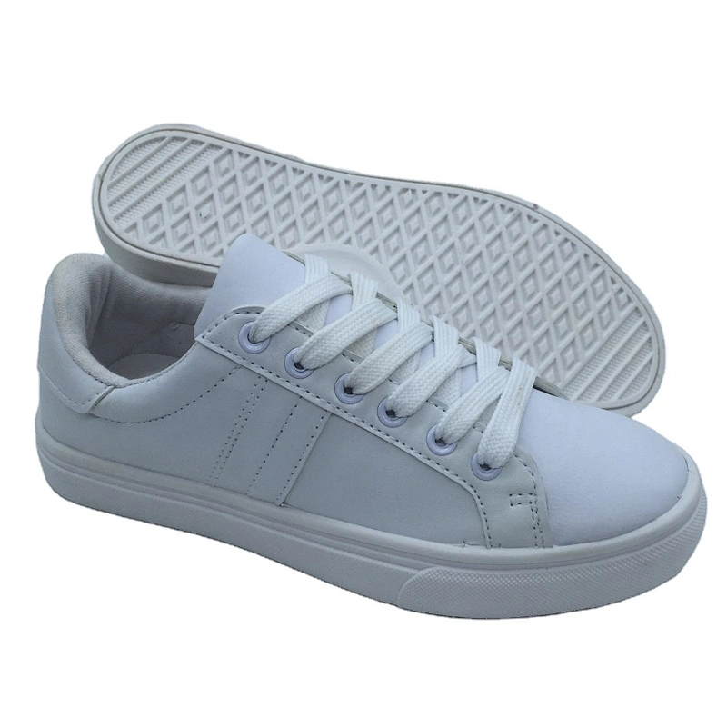 Customized Women Injection Shoes Flat Lace up Sneakers Casual Shoes