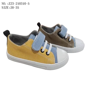 Customize High Quality Injection Children Custom School Students Shoes Casual Canvas Shoes with Magic Tape