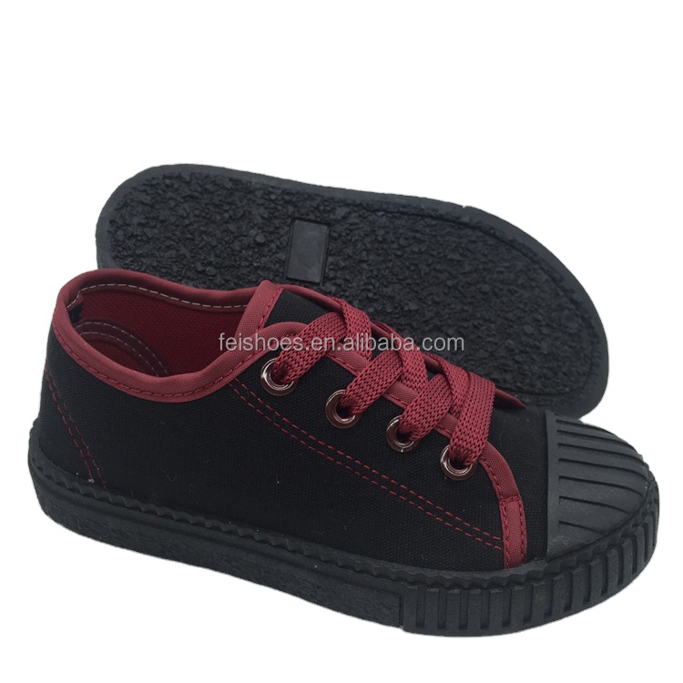 Hot selling fashion injection kids footwear casual flat canvas shoes custom shoes