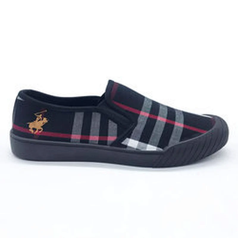 Factory Price Fashion Men Flat Injection Canvas Casual Shoes with Customized