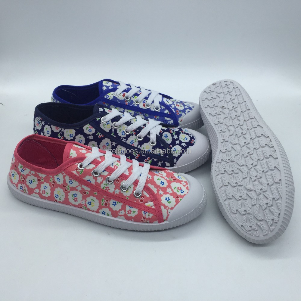 OEM Factory China factory good quality women casual canvas shoes