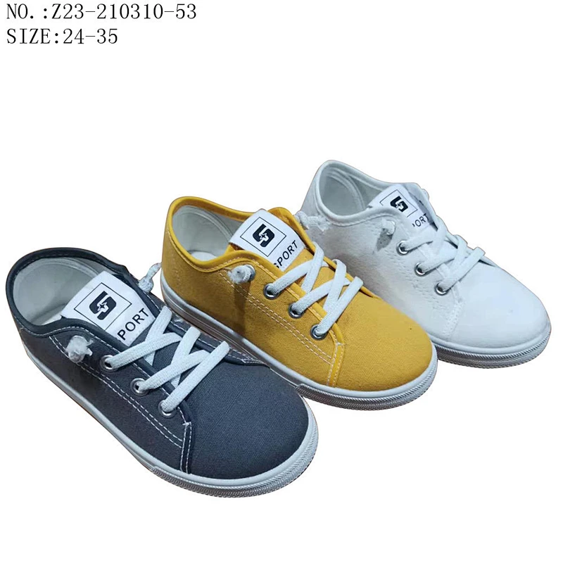 Factory OEM cheap Customize Custom Fashion Style Children Injection Elastic Boys Footwear Casual Canvas Shoes