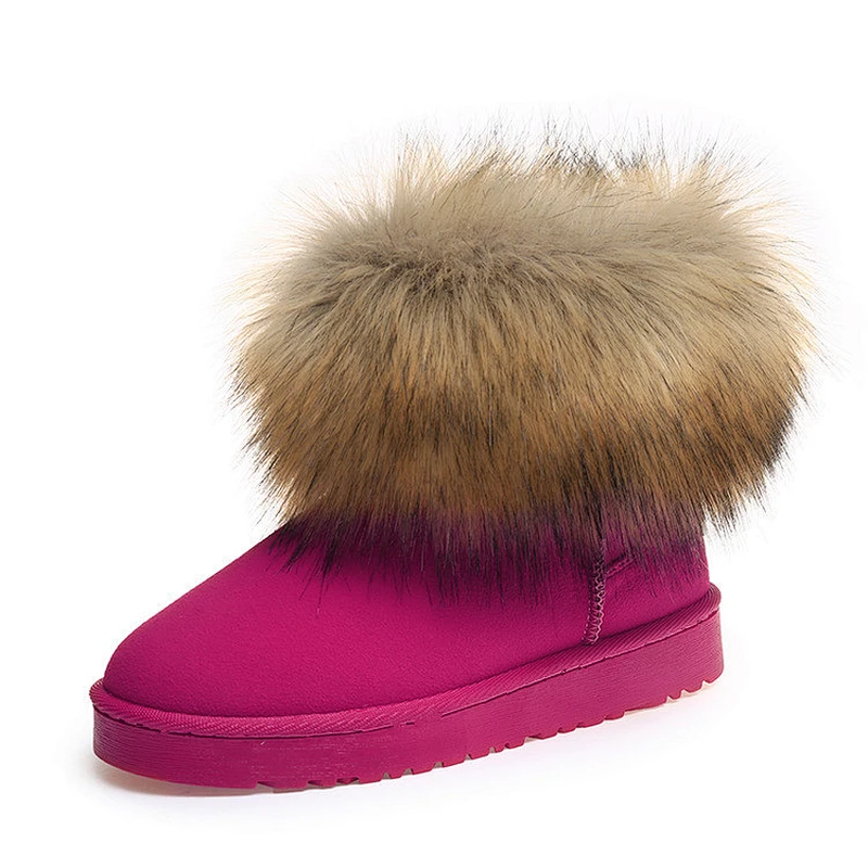 Winter Women Short Ankle Boot Ladies Warm Snow Boots