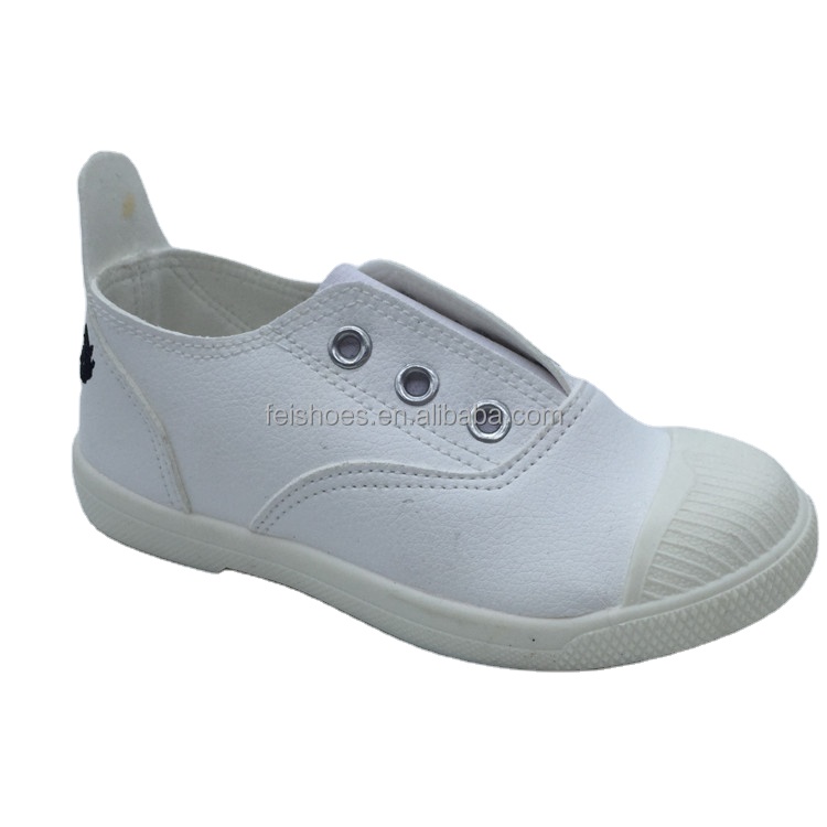 Factory OEM Cheap Boys Girls Kids Canvas Shoes White Children Casual canvas shoes