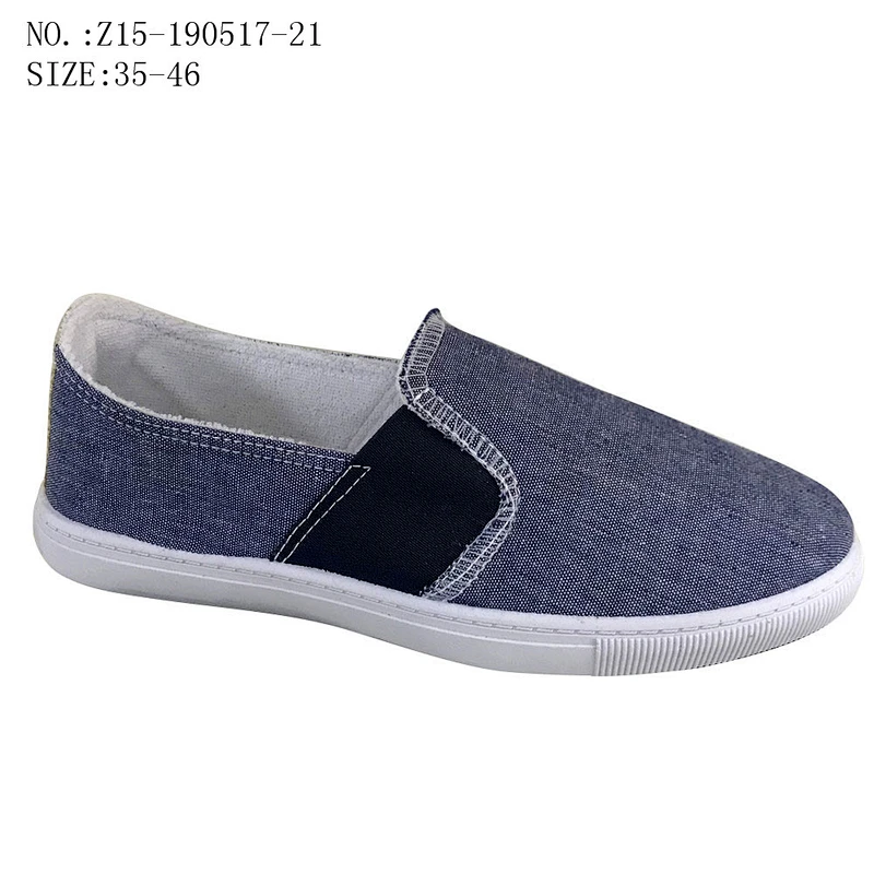 Customize Low price injection men footwear slip on lightweight casual canvas Shoes