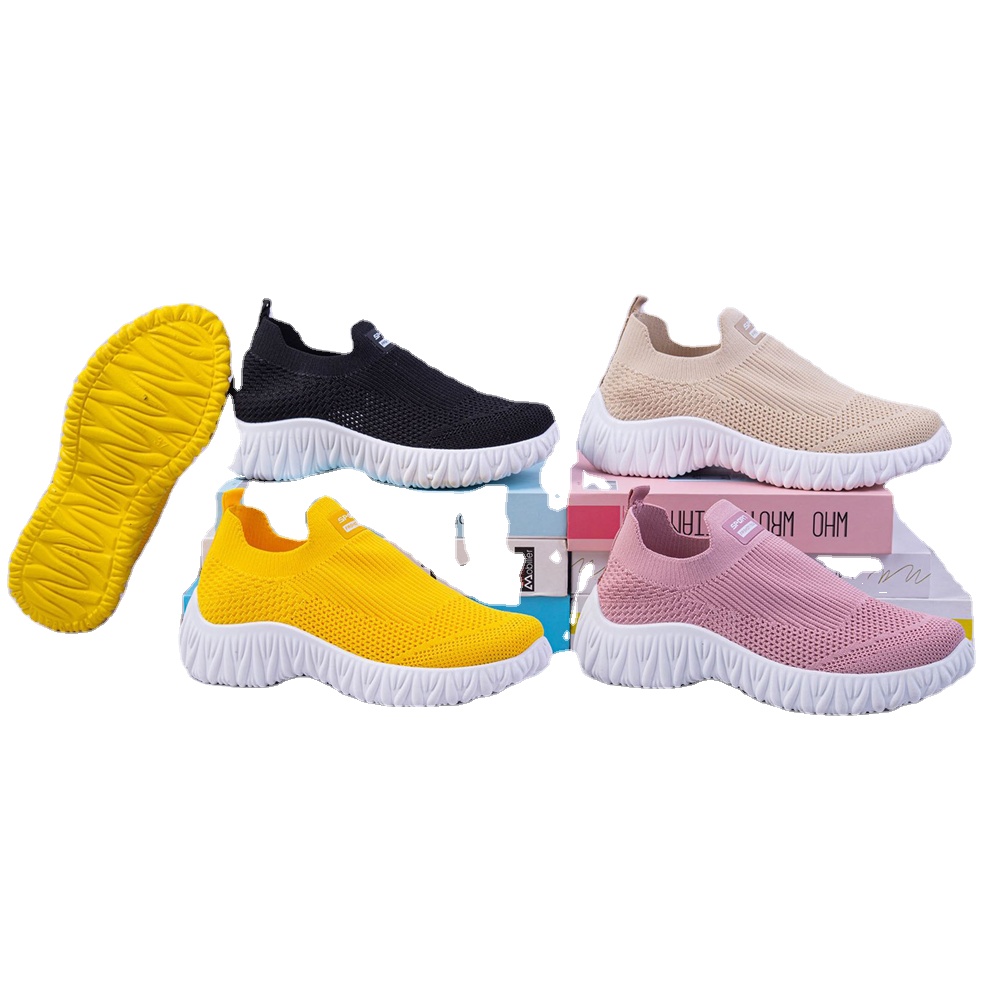 Hot sale custom Women slip on loafers shoes ladies walking Casual Sports running shoes