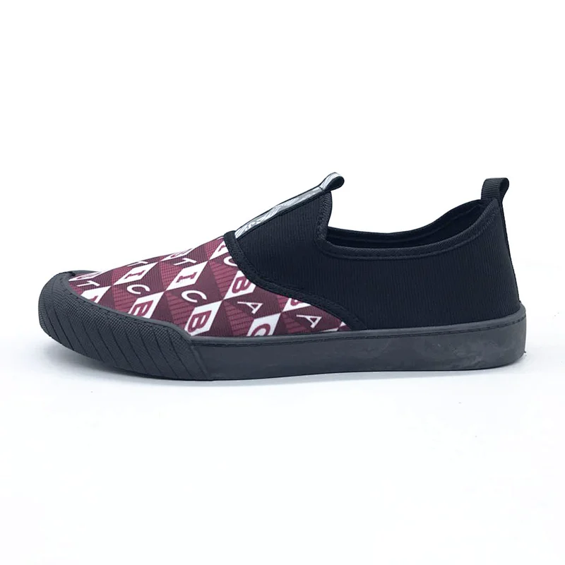 Hot Sale Cheap Men Flat Injection Casual Canvas Shoes with Customized