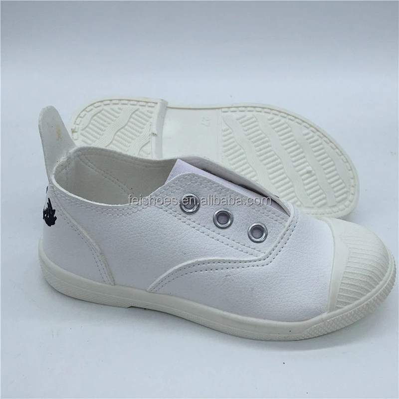 Factory OEM Cheap Boys Girls Kids Canvas Shoes White Children Casual canvas shoes