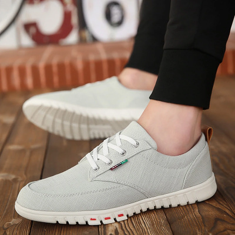Factory customize Men's students' low-top sports casual canvas shoes