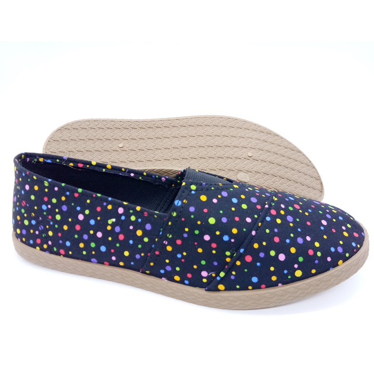 OEM Factory Customize Latest Style Cheap Women Injection Flat Casual Canvas Shoes with Customized