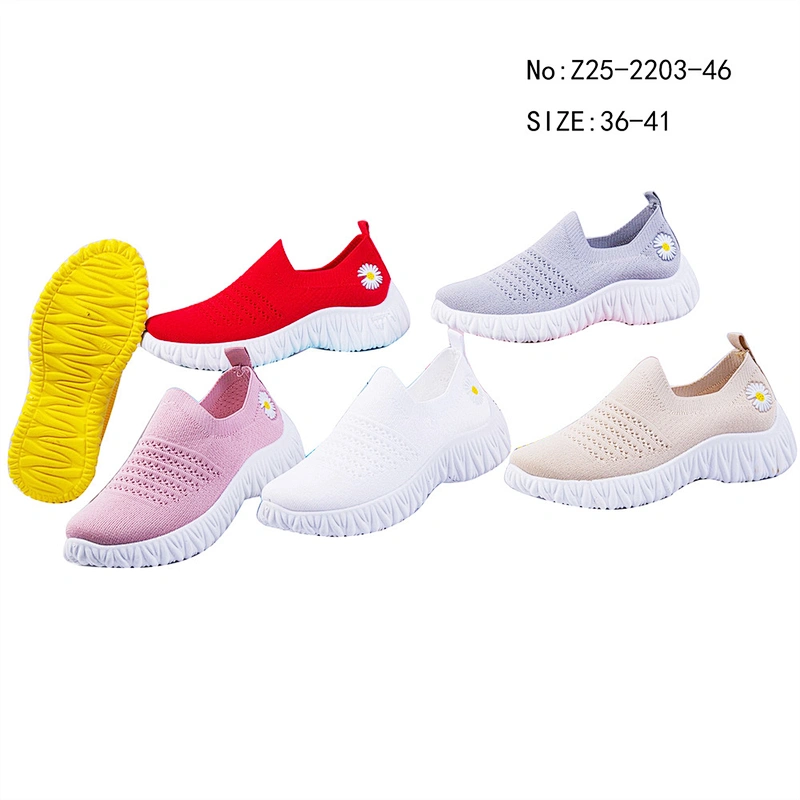 Hot sale custom Women slip on loafers shoes ladies walking Casual Sports running shoes