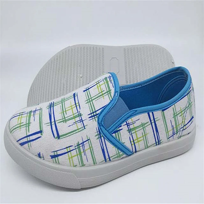 Factory customize Women injection flat casual canvas shoes
