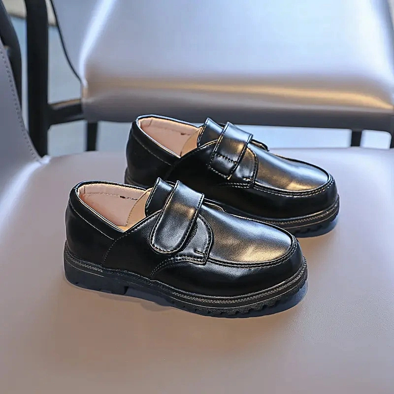 Kids Black Sneaker School Dress Shoes
