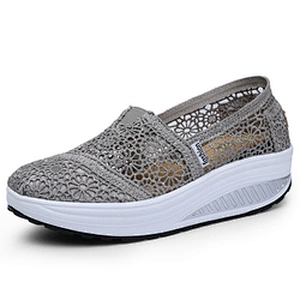 Women Wedge Shoes Breathable Sneakers Slip On Casual Walking Shoes