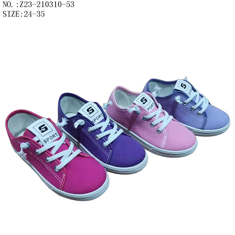 Factory OEM cheap Customize Custom Fashion Style Children Injection Elastic Boys Footwear Casual Canvas Shoes