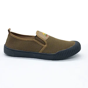 Factory customize Good Quality Cheap Men Injection Flat Casual Canvas Shoes with Customized with good price