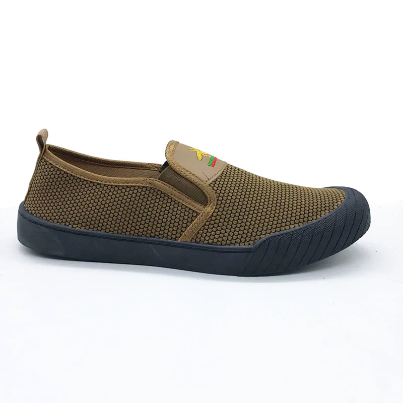 Factory customize Good Quality Cheap Men Injection Flat Casual Canvas Shoes with Customized with good price