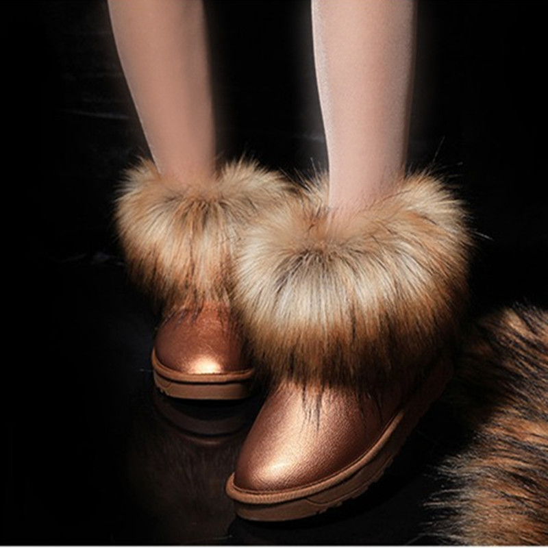 Winter Women Short Ankle Boot Ladies Warm Snow Boots