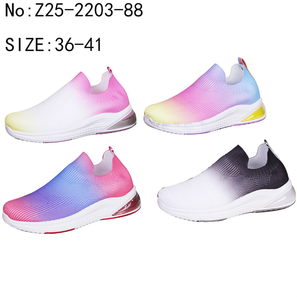 Custom ladies injection casual sports sneakers walking style shoes for women