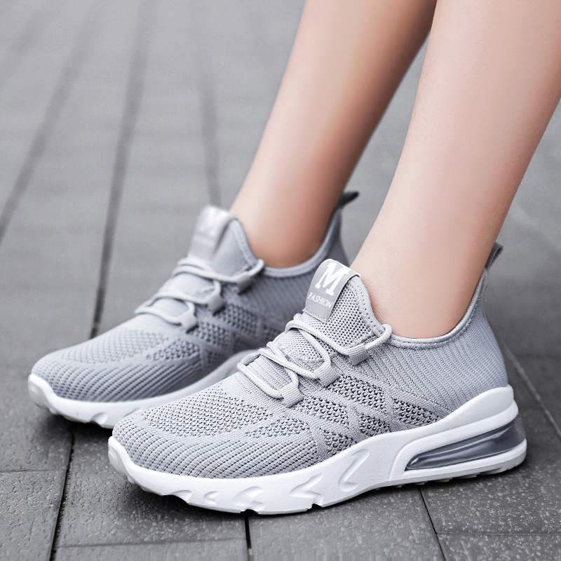 Ladies Casual Sneakers Women Air Cushion Mesh Running Shoes