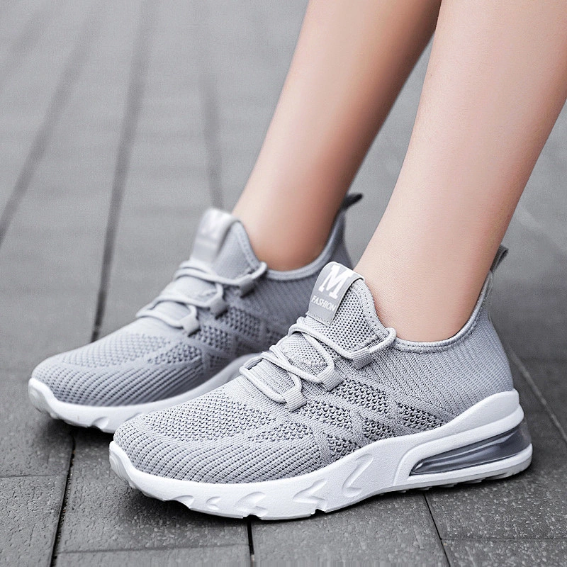 Ladies Casual Sneakers Women Air Cushion Mesh Running Shoes