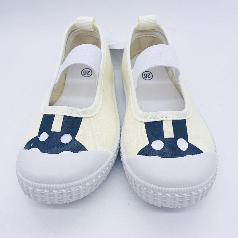 High Quality Children's Elastic Straps Injection Casual Canvas Shoes with Customized