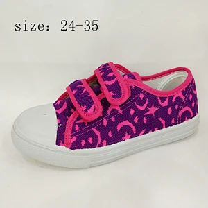 High Quality Magic Tape Children injection Casual Canvas Shoes