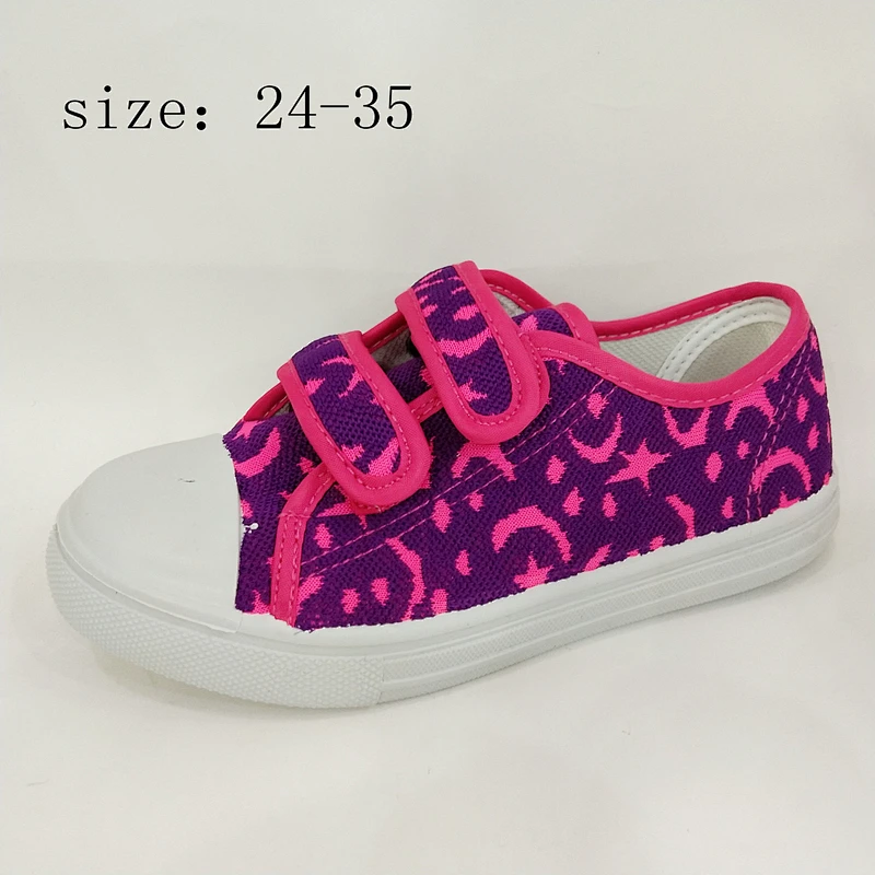 High Quality Magic Tape Children injection Casual Canvas Shoes