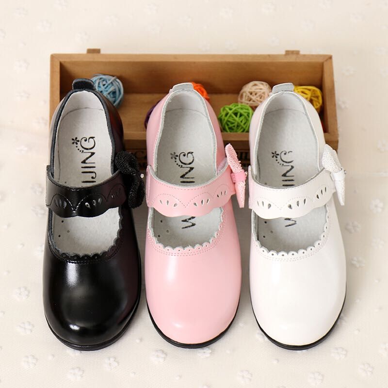 High quality casual flat shoes PU upper dress shoes for girl student shoes