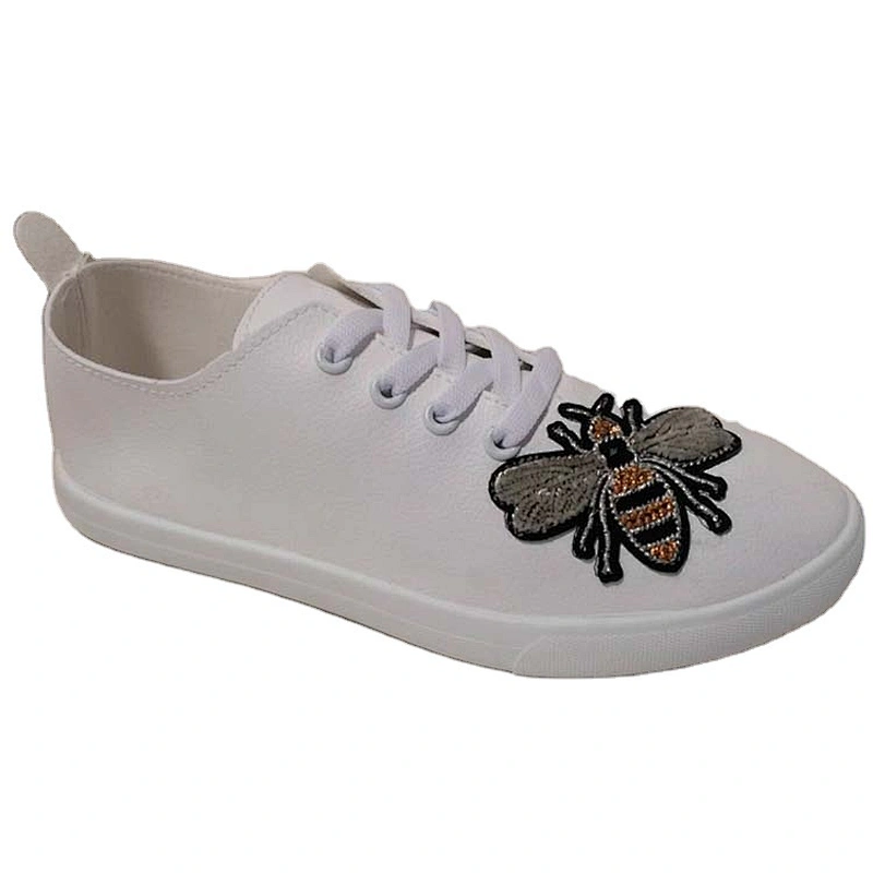 Factory OEM Fashion Ladies PU Injection Footwear flat Casual Shoes for Women