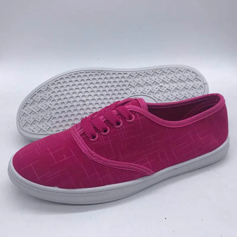 Newest Style Women Flat Injection Shoes Casual Canvas Shoes
