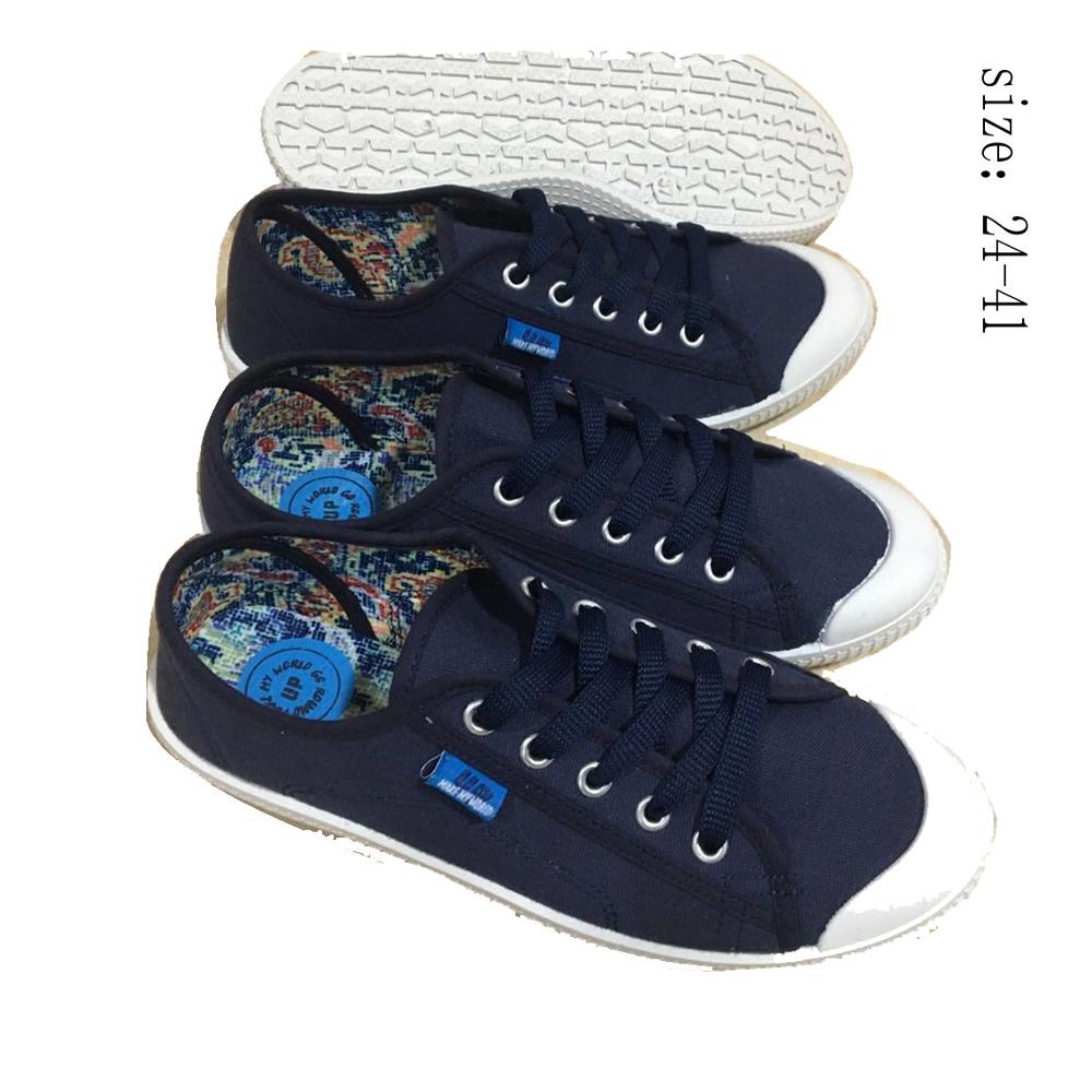 Factory Factory customize Customized color Injection Women fashion flat Casual Canvas Shoe with good price