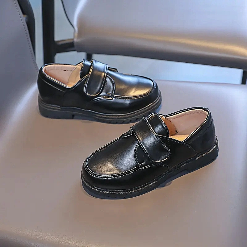 Kids Black Sneaker School Dress Shoes